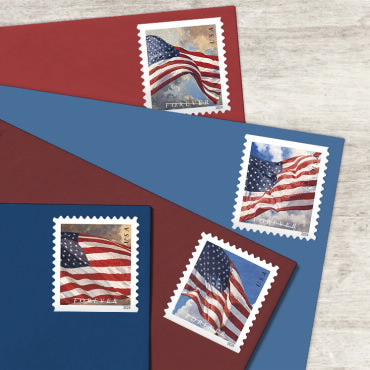 2024 American Flags Roll of 100 Sealed USPS Forever Postage Stamps
